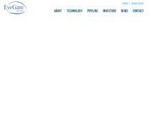 Tablet Screenshot of eyegatepharma.com